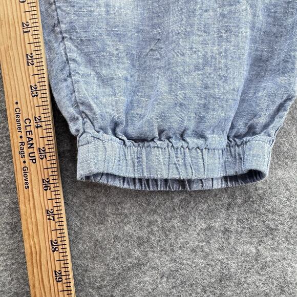 Athleta Womens Linen Retreat Jogger Pant Size 22 Blue Chambray Beachy Coastal - Picture 10 of 10